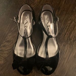 Big girls size 2 T-strap dress shoes